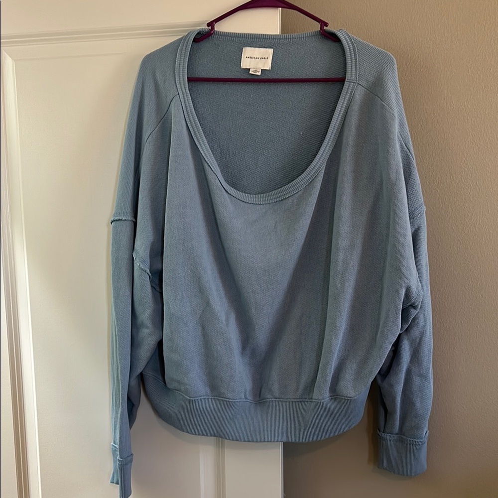 American Eagle Outfitters Blue Sweatshirt